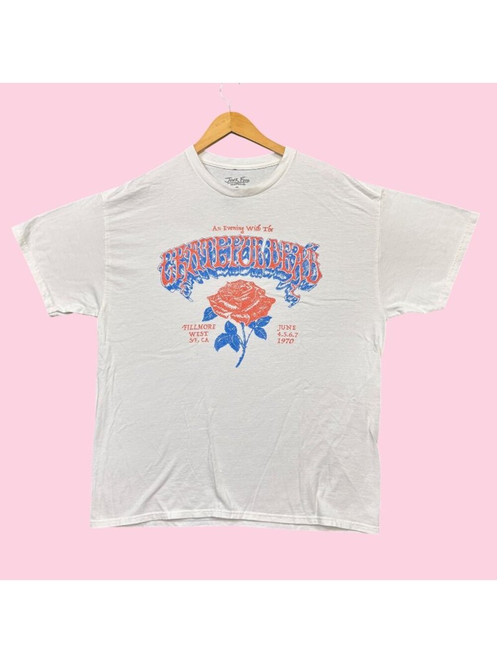 An Evening With The Grateful Dead 1970 Rock Band Tee L